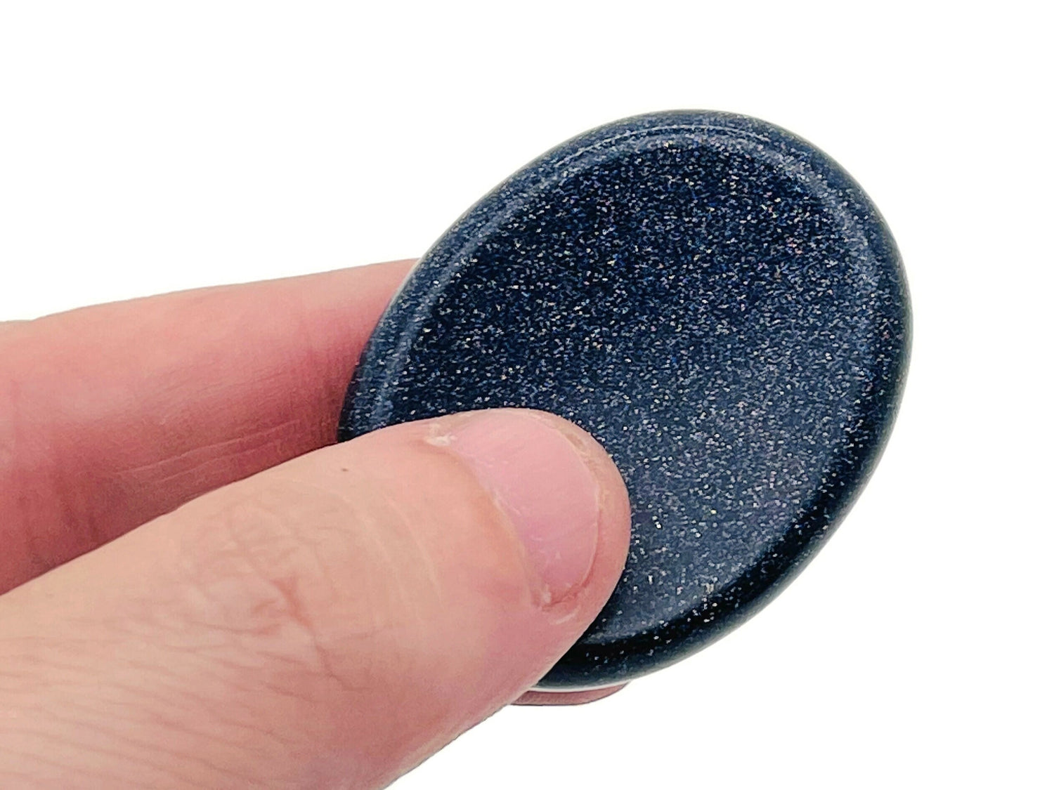 Piedra de la preocupación de Goldstone azul - Cristal relajante - 4.5x3.5cm - WO1077