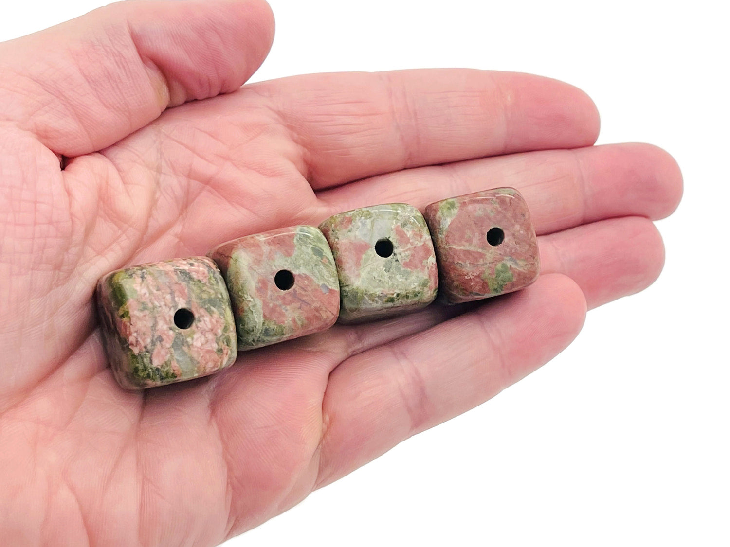 Unakite crystal incense holder with carved design, handmade gemstone stone stand for incense sticks, natural and decorative.