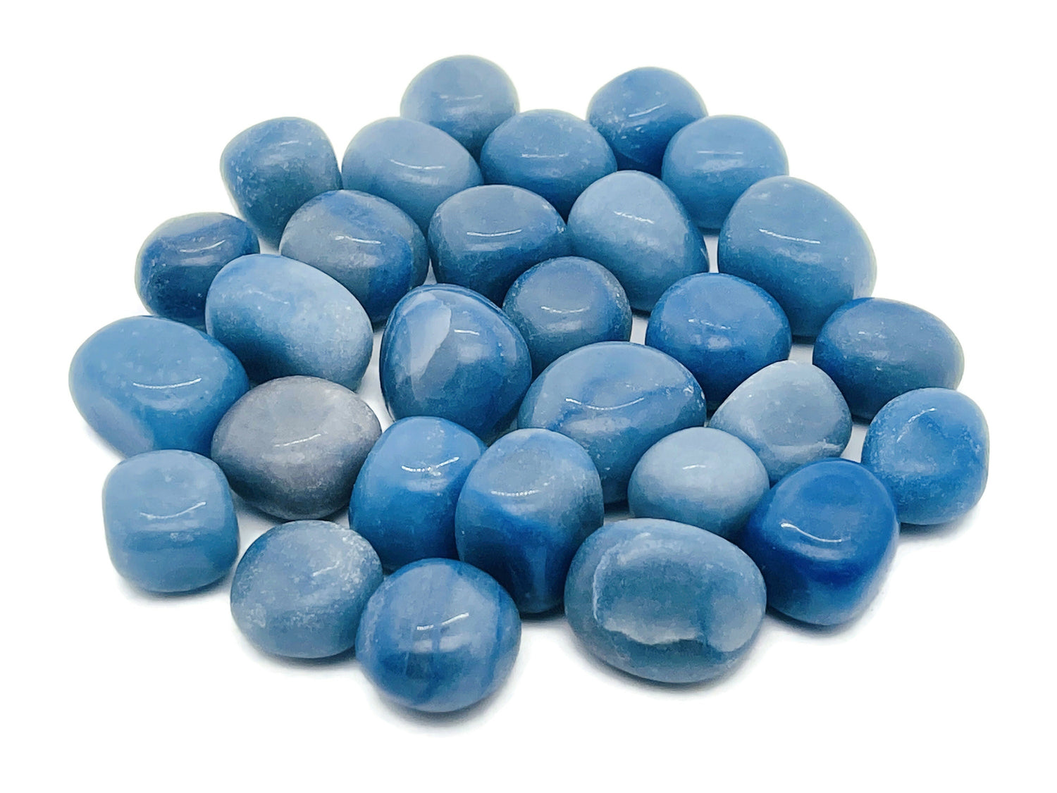 Pierre roulée d'aventurine bleue - Aventurine bleue - Jolie pierre bleue ?€? TU1223