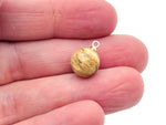 Picture Jasper ball beads with a crystal pendant, showcasing natural stone jewelry from GemstoneGO.