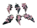 Rhodonite Lightning Crystal Pendant from GemstoneGO featuring a striking lightning stone gemstone pendant with intricate details.