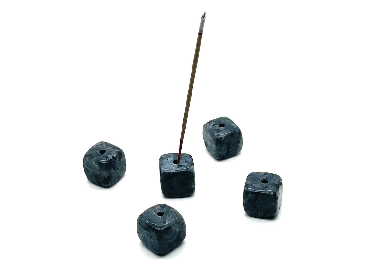 Larvikite Crystal Incense Holder - Crystal Stone Incense Stick Holder - Handmade Carving - IN1015