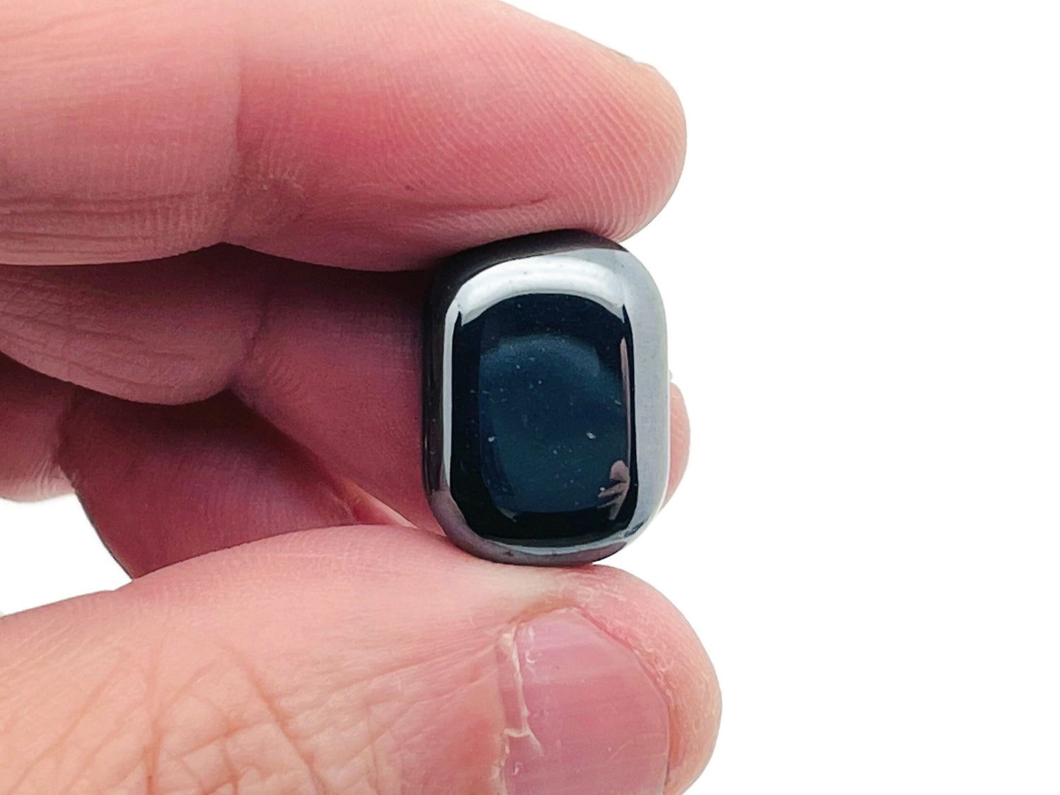 Pierre roulée d'hématite ?€? Breloque en cristal d'hématite ?€? Pierre d'hématite naturelle ?€? Purifie les énergies négatives ?€? Petite hématite ?€? TU1225