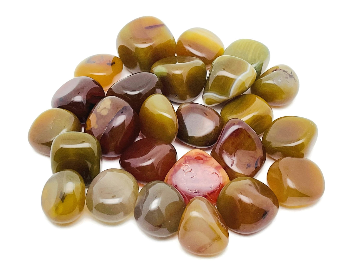 Pierre roulée d'agate jaune ?€? Cristal d'agate jaune ?€? Pierre polie ?€? Pierre d'agate - TU1230