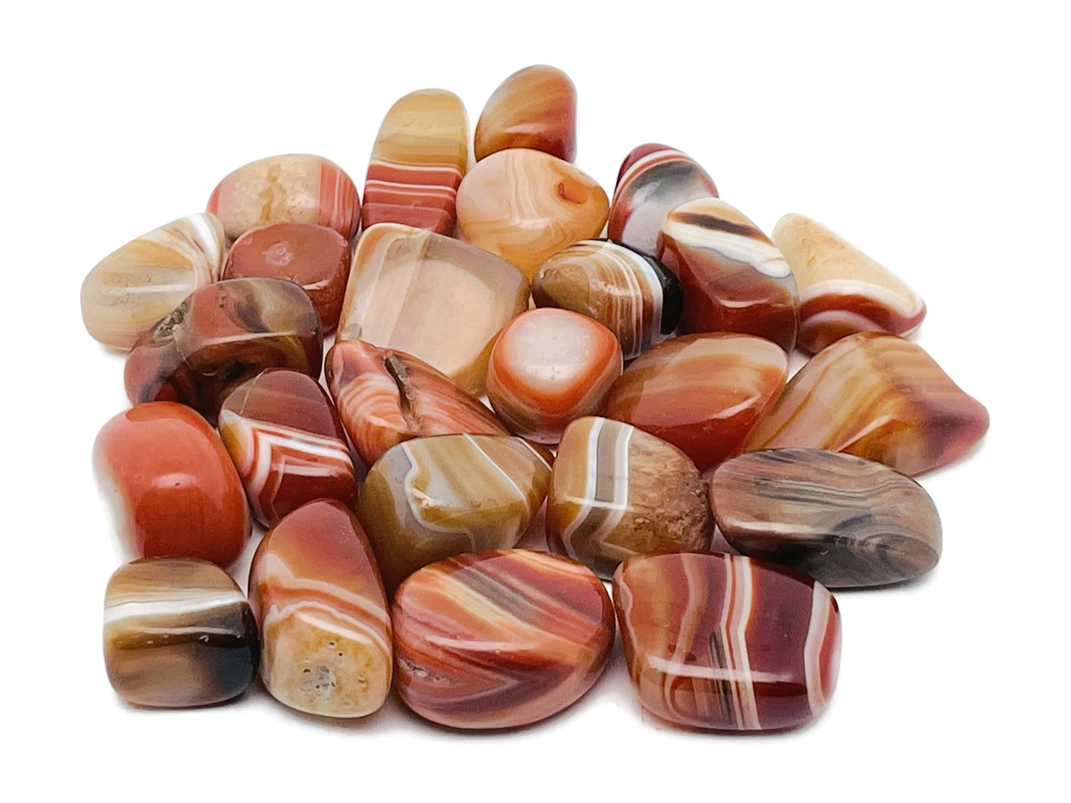 Pierre roulée d'agate sardonyx ?€? Agate naturelle sardonyx ?€? Pierre chinoise - Cristal d'agate ?€? TU1231