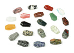 Handmade 30mm Crystal Coffin Healing Gemstone carving with mixed colorful crystals from GemstoneGO.