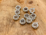 Clear quartz crystals pendant from GemstoneGO, featuring a polished natural gemstone on a delicate jewelry chain.
