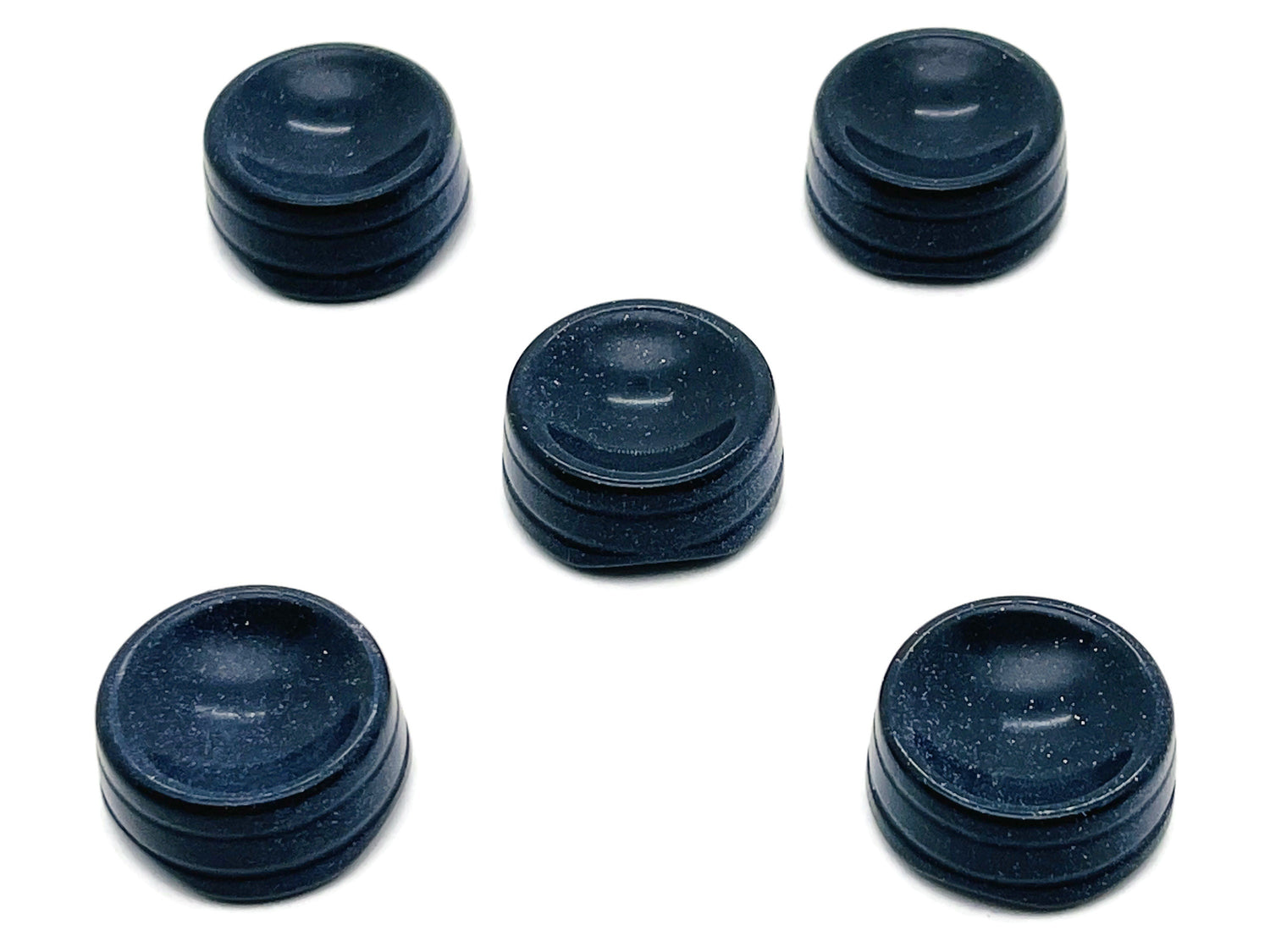 Soporte de esfera de cristal de Goldstone azul - Gema tallada - Decoración del hogar - SD1026