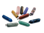 Crystal Point pendant from GemstoneGO, a versatile jewelry making supply featuring a clear, pointed crystal for necklaces or crafts.