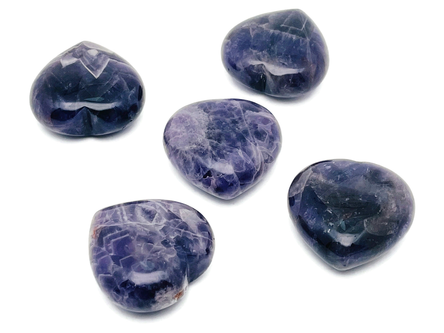 Amethyst Heart Gemstone - 40mm - HE1242