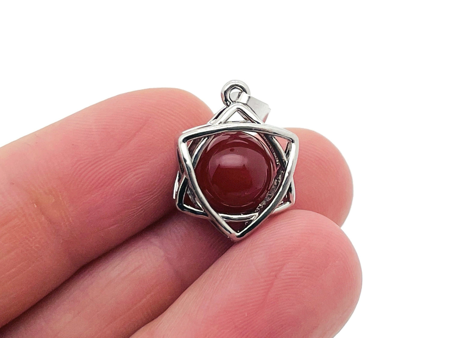 Carnelian Crystal Pendant - Jewelry - NC1193