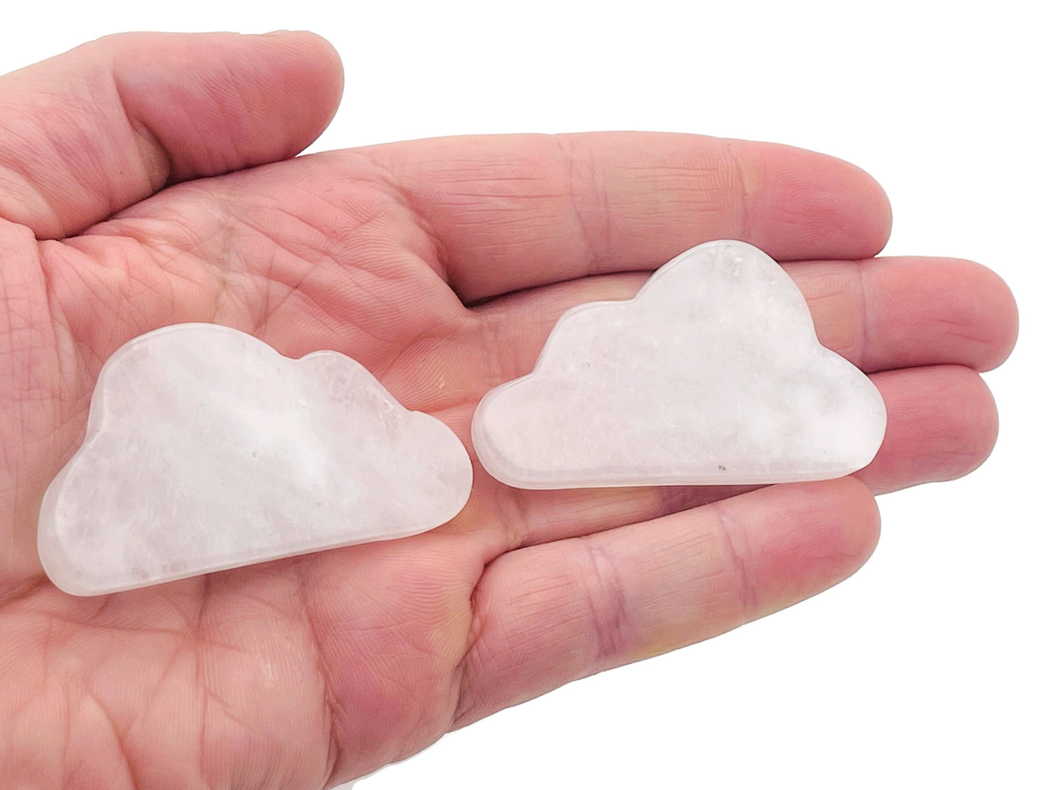 Nuage de quartz clair - Sculpture de nuage en cristal - Quartz clair nuageux - Cadeau mignon - CL1002