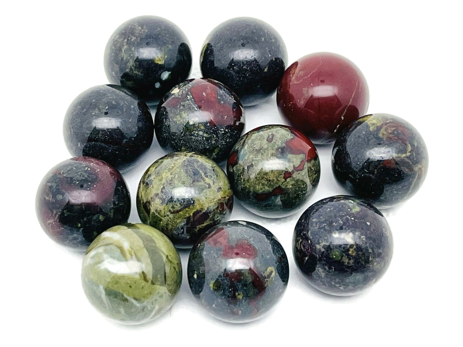 Esfera de Jaspe de Sangre de Dragón - Bola de Cristal - 20 mm - SP1017