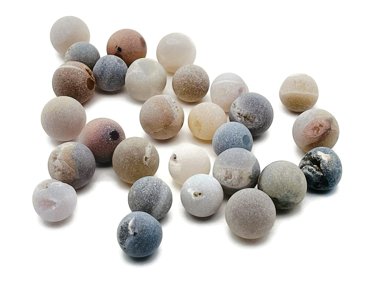 Sphère d'agate druzy - Mini sphère d'agate - Boule d'agate décorative - Géode druzy agate - Soins corporels - SP1149