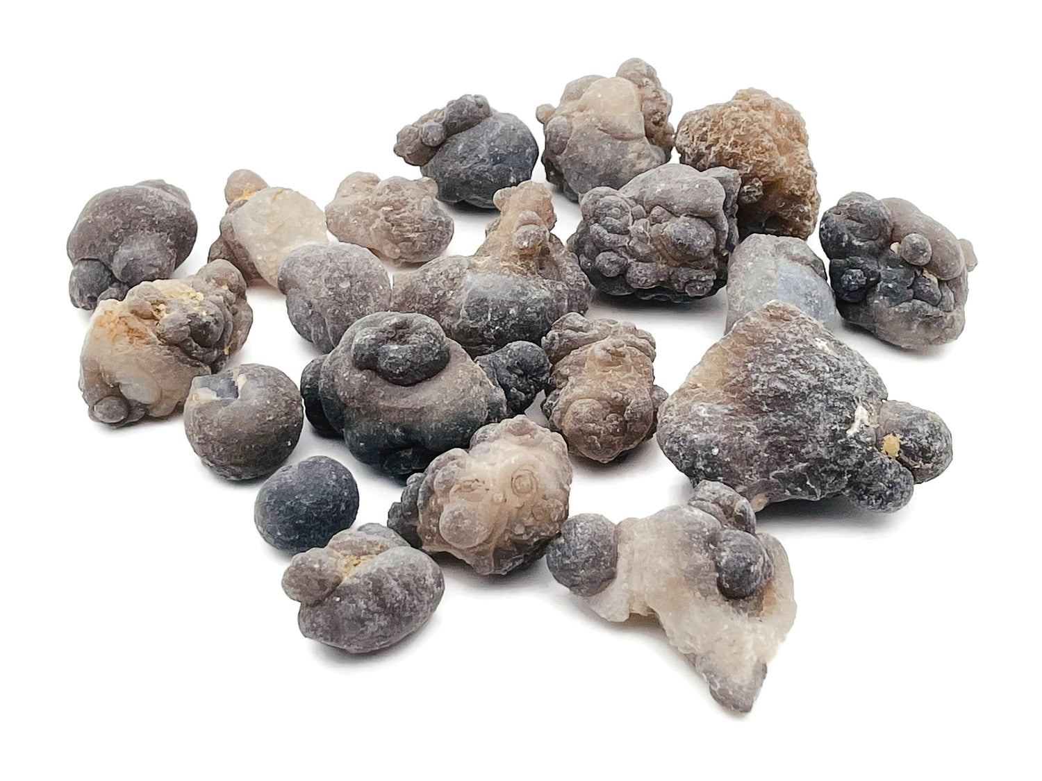 Calcédoine truffée - Nodule de calcédoine - Agate panda - Agate utérine - Pierre détachée - RA1179