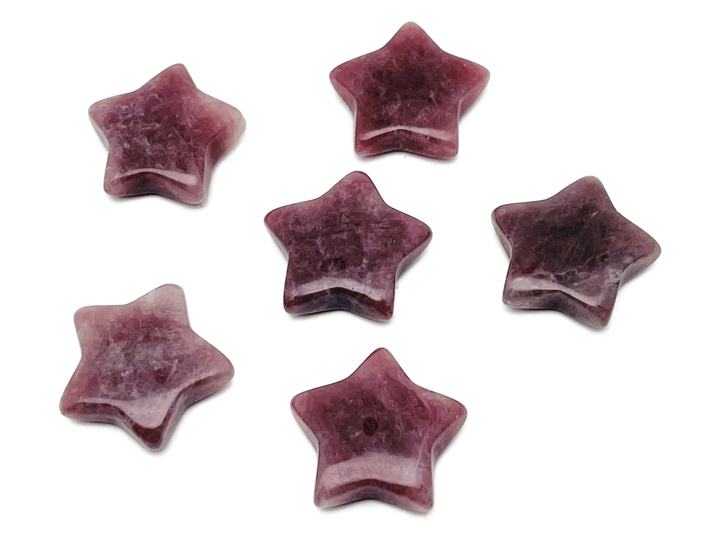 Strawberry Quartz Star Gemstone - 30mm - ST1054