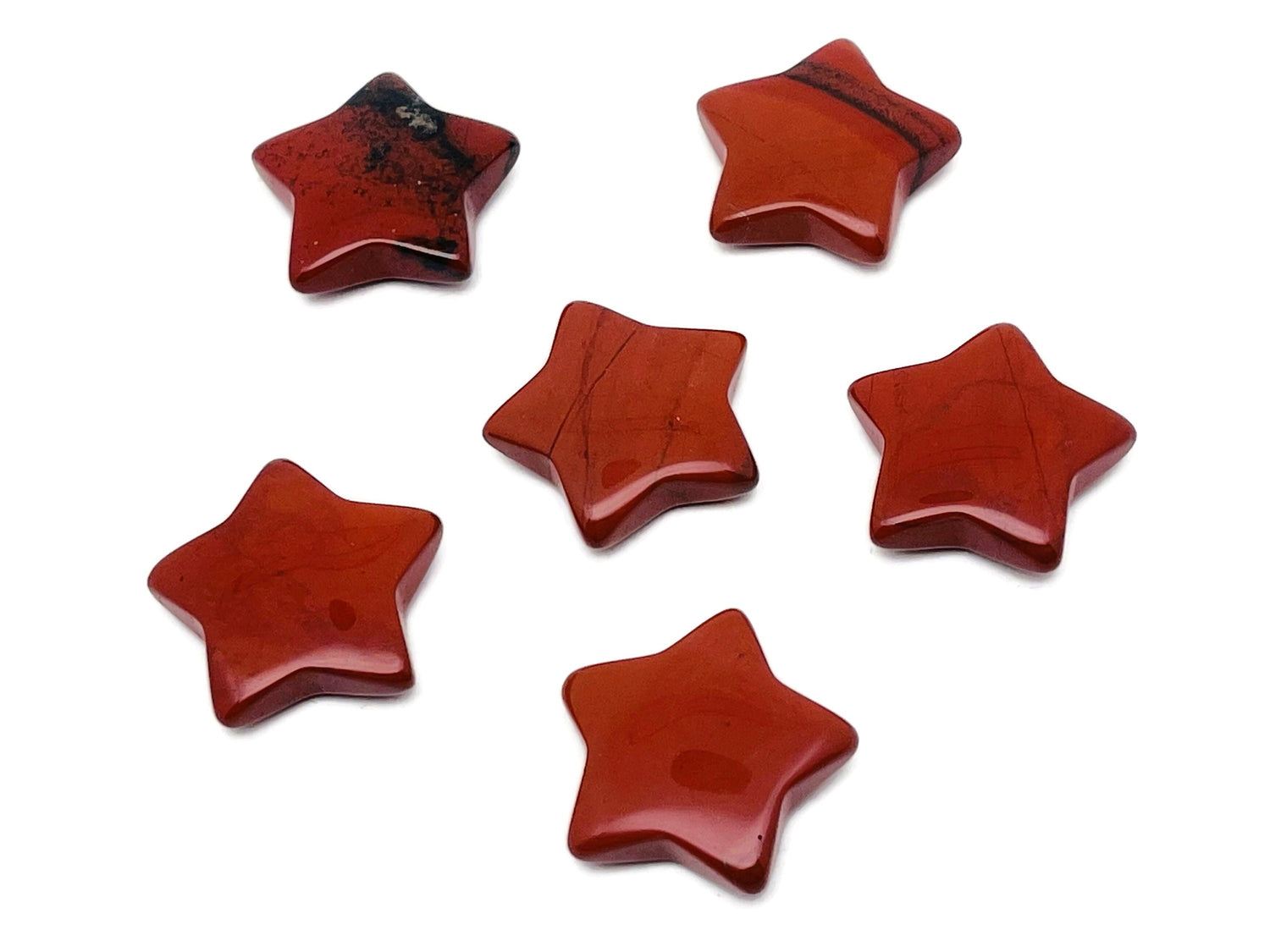 Red Jasper Star Gemstone - 30mm - ST1057