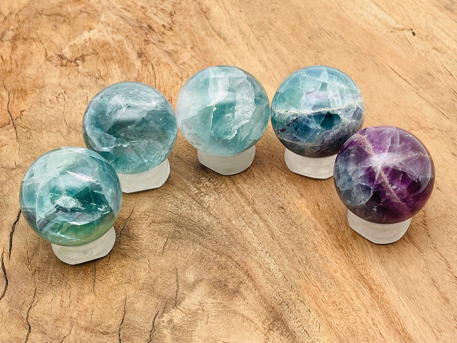 Fluorite Sphere Gemstone - Crystal Ball - 40-50mm - BA1001