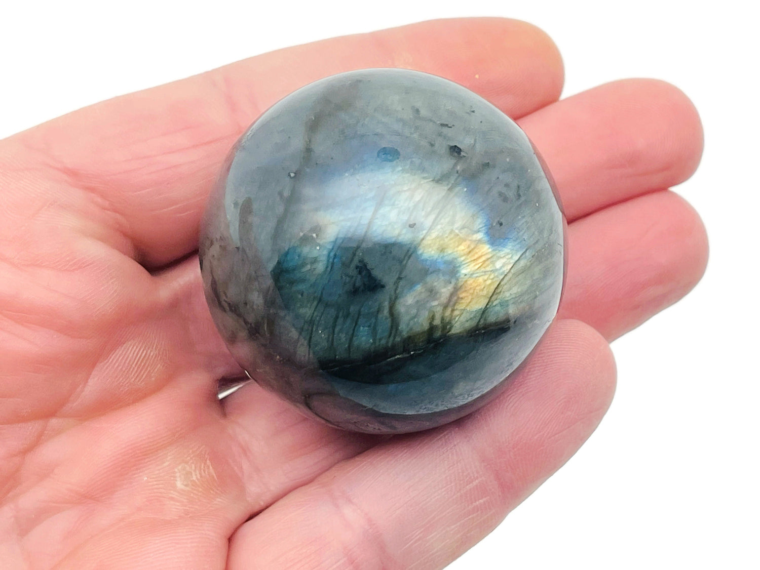 Labradorite Sphere Gemstone - Crystal Ball - 40-50mm - BA1010