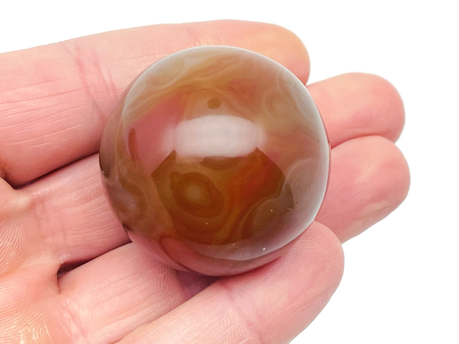 Carnelian Sphere Gemstone - Crystal Ball - 40-50mm - BA1011