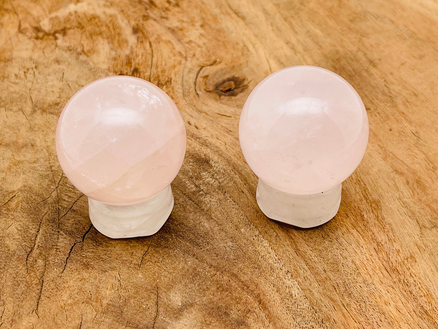 Rose Quartz Sphere Gemstone - Crystal Ball - 40-50mm - BA1013