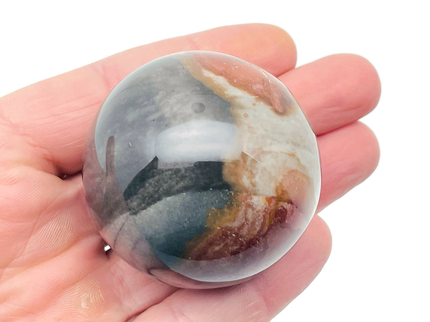 Esfera de jaspe oceánico - Bola de cristal - 40-50 mm - BA1021