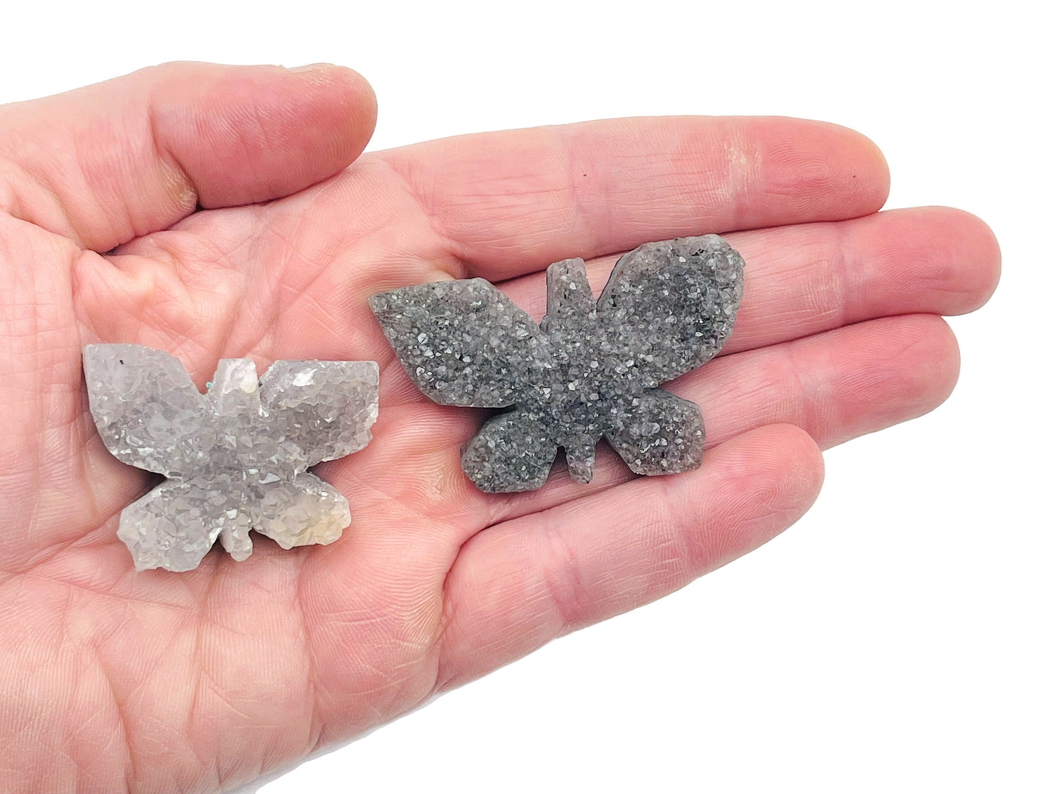 Aura Amethyst Butterfly Raw Cluster Gemstone - RA1183