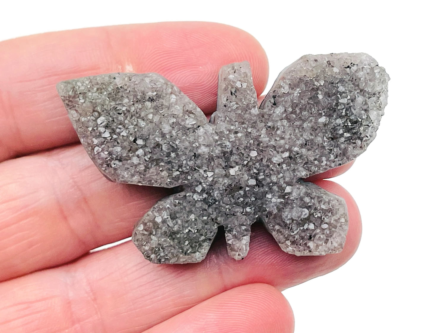 Aura Amethyst Butterfly Raw Cluster Gemstone - RA1183