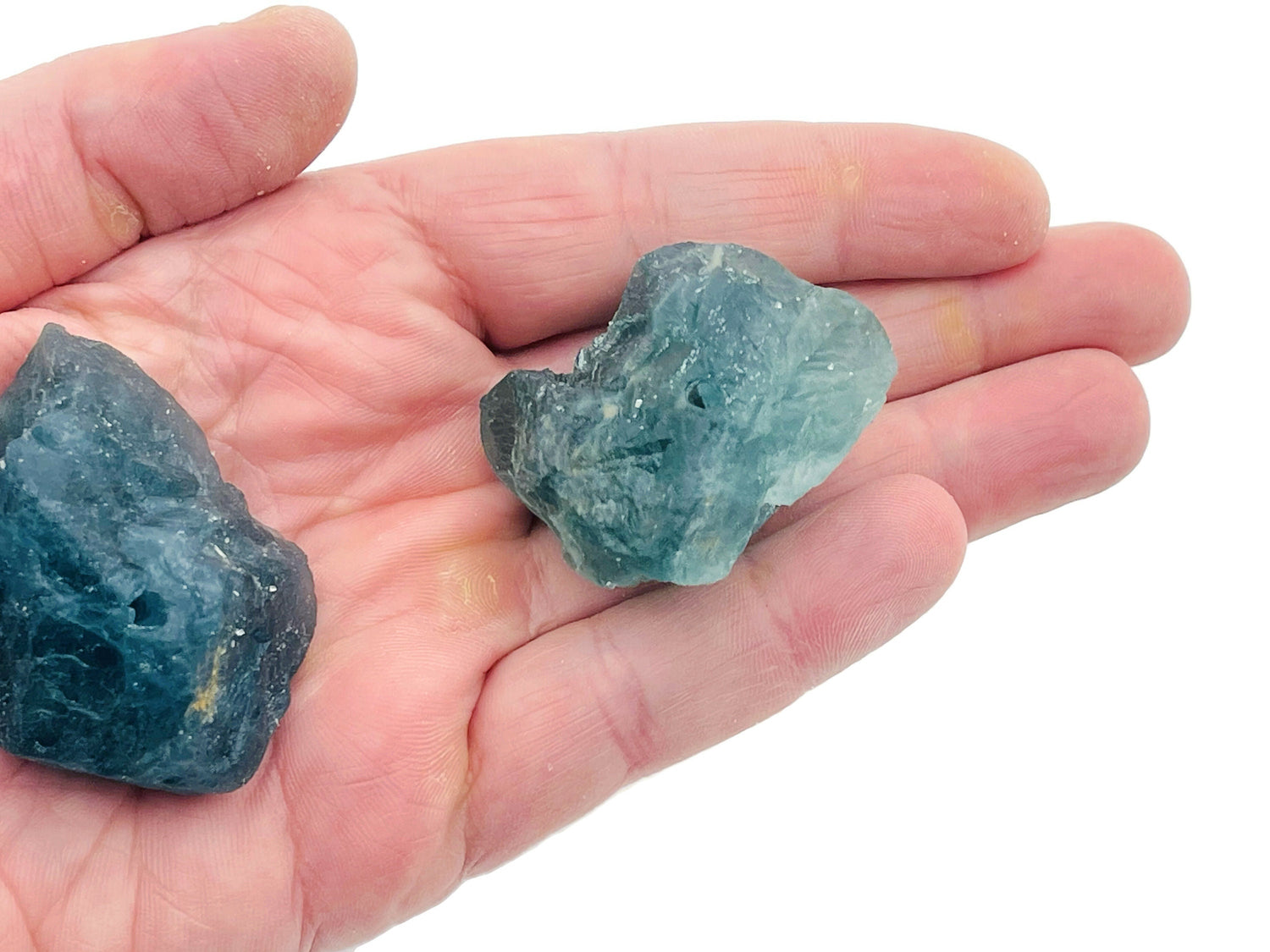 Green fluorite rough crystal incense holder with carved design, gemstone incense stick holder for natural aromatherapy.