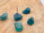 Green fluorite rough crystal incense holder with carved design, handmade gemstone stick holder for incense sticks.