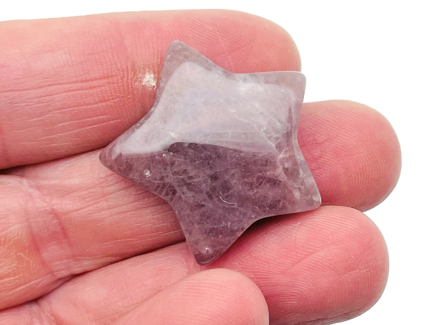 Strawberry Quartz Star Gemstone - 30mm - ST1054