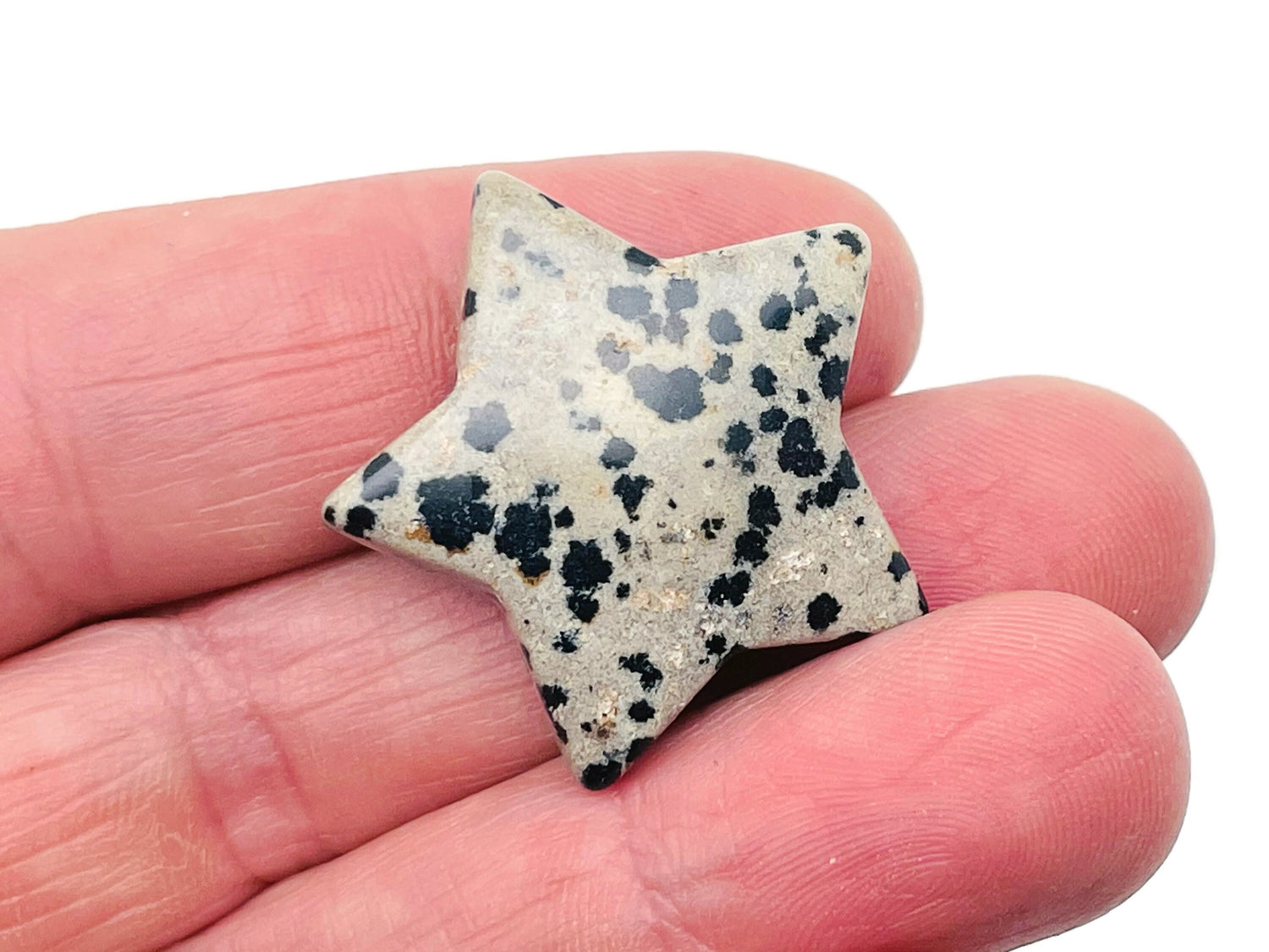 Dalmatian Jasper Star Gemstone - 30mm - ST1058