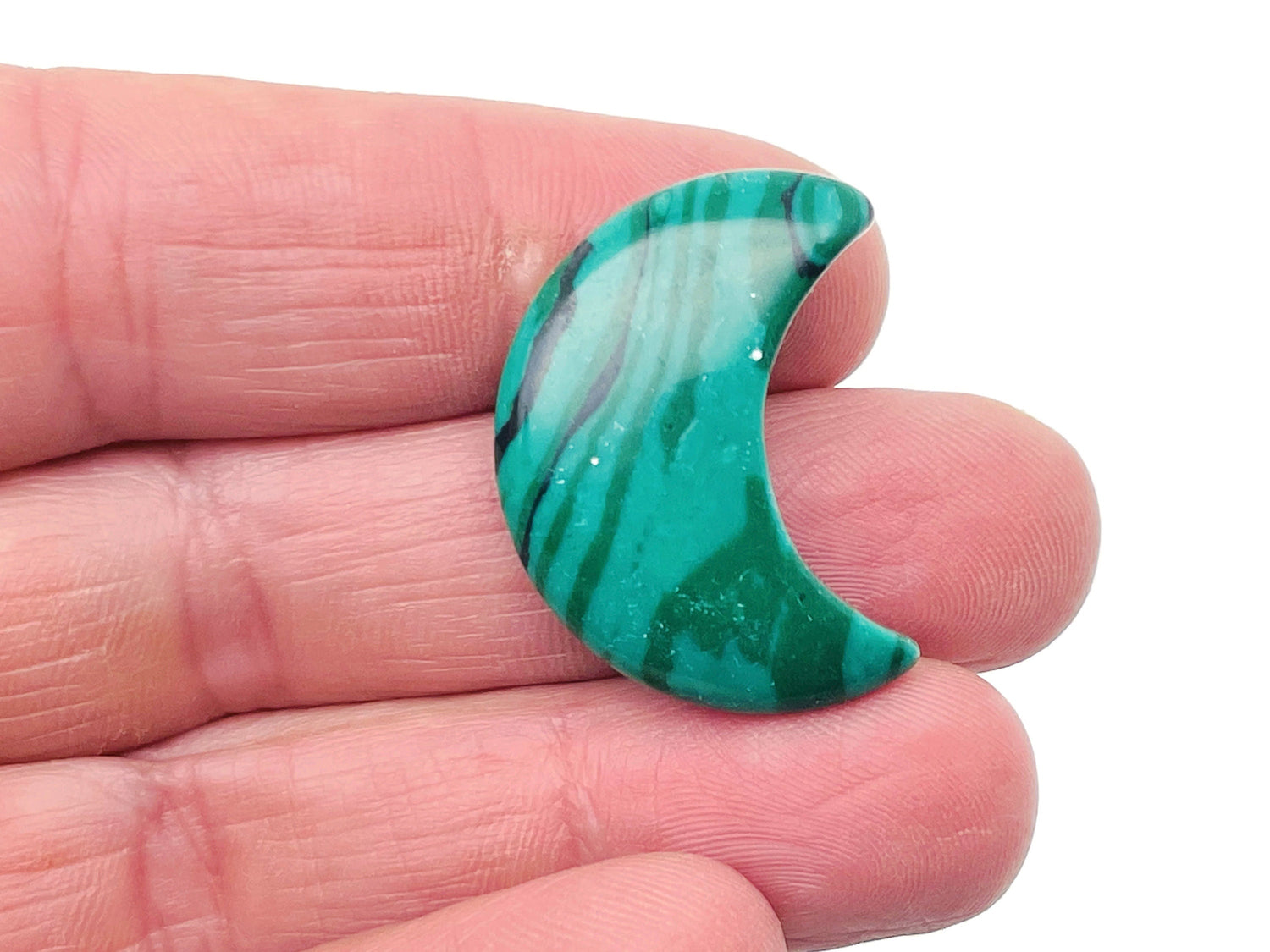 Malachite Synthetic Moon - 30mm - MO1030