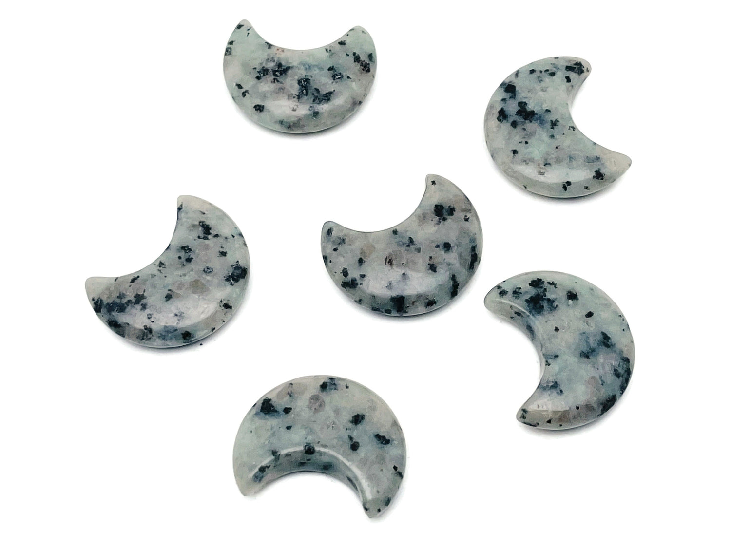 Kiwi Jasper Gemstone Moon - 30mm - MO1063