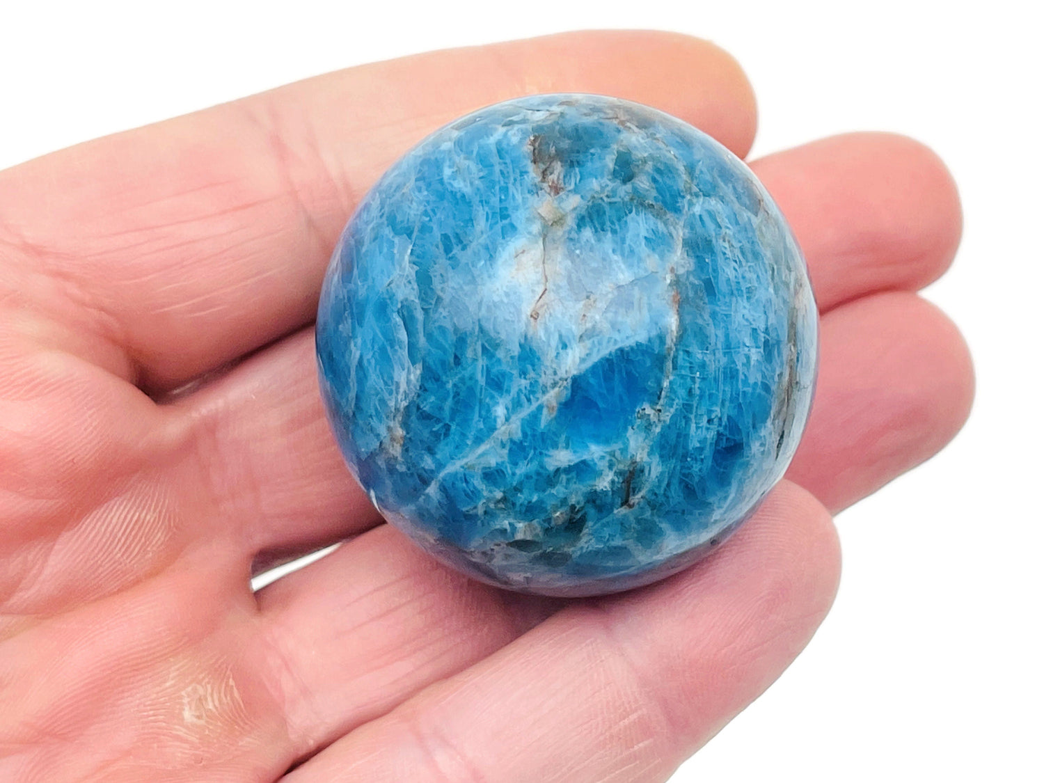 Esfera de apatita azul - Bola de cristal - 40-50mm - BA1002
