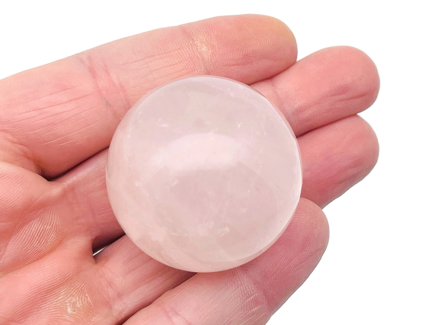 Rose Quartz Sphere Gemstone - Crystal Ball - 40-50mm - BA1013