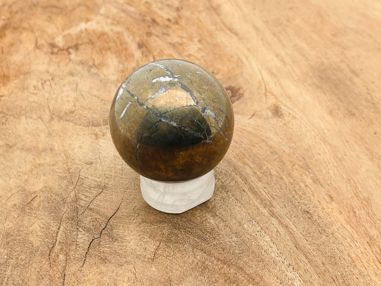 Pyrite Sphere Gemstone - Crystal Ball - 40-50mm - BA1029