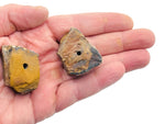 Handmade Tiger Eye rough crystal incense holder with carved design, ideal for holding incense sticks, from GemstoneGO.