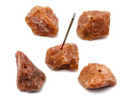 Handmade sunstone rough crystal incense holder with carved design, ideal for holding incense sticks, from GemstoneGO.