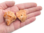 Handmade sunstone rough crystal incense holder with carved design, ideal for holding incense sticks, by GemstoneGO.