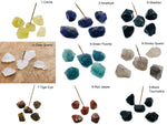 Handmade rough crystal incense holder with carved design and healing stone, suitable for holding incense sticks.