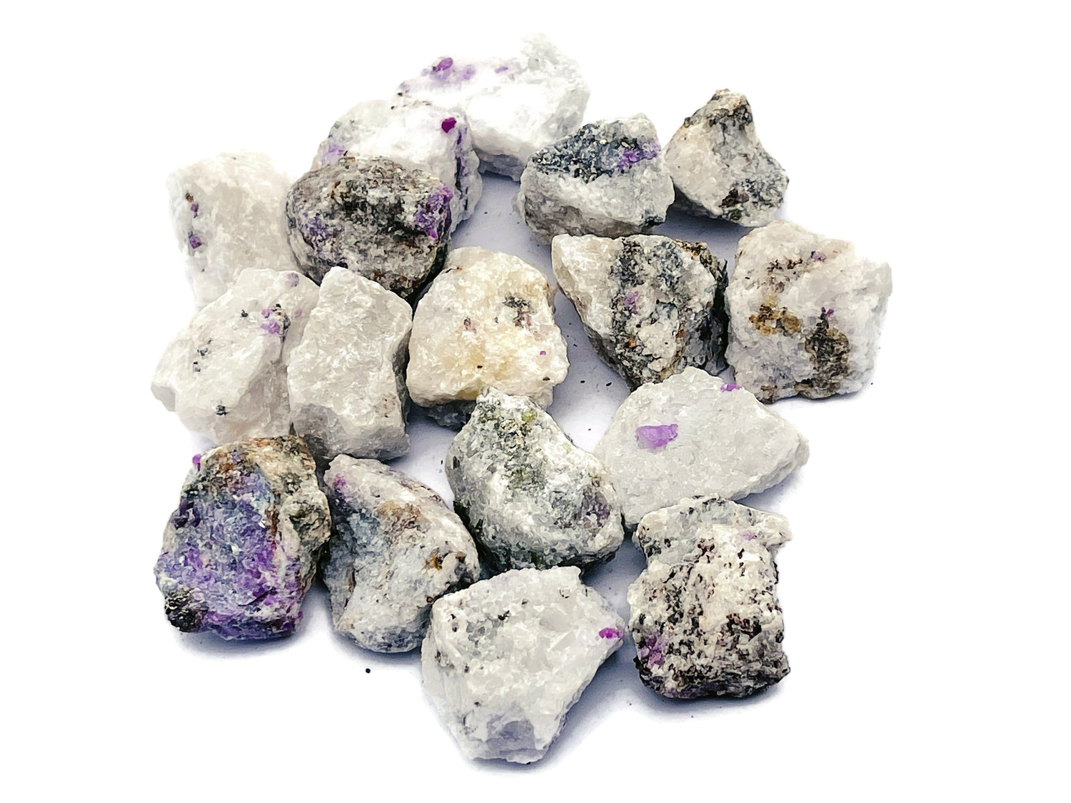 Raw Ruby in Marble Gemstone - RA1210