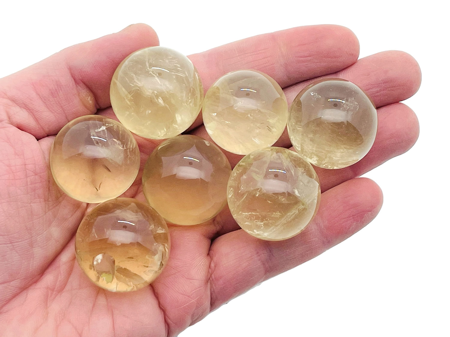Esfera de Citrino Gema - Bola de Cristal - 26-28mm - SP1139
