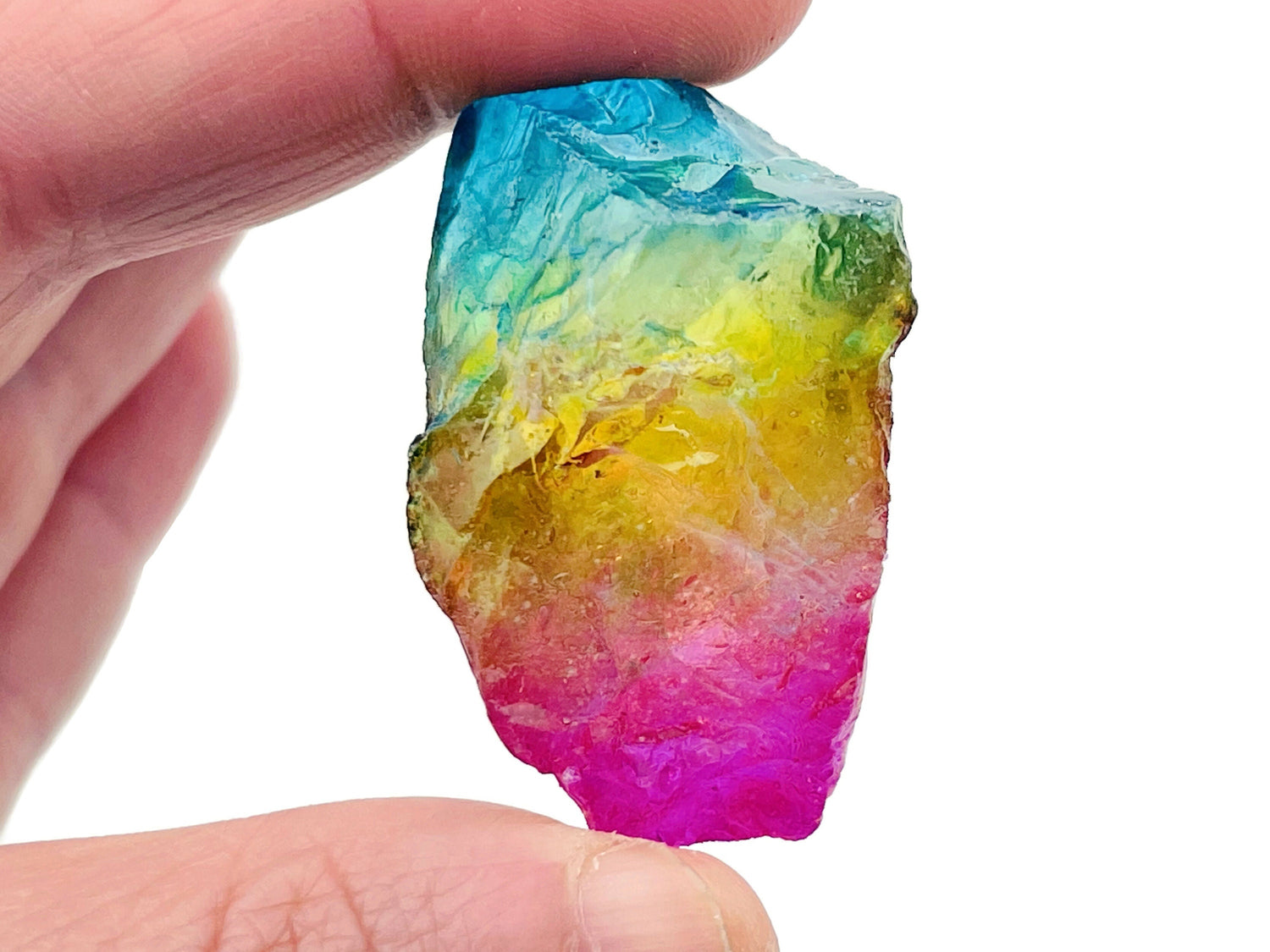 Rainbow Aura Quartz Gemstone - RA1187