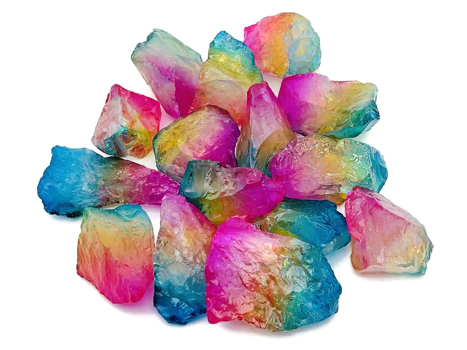 Rainbow Aura Quartz Gemstone - RA1187