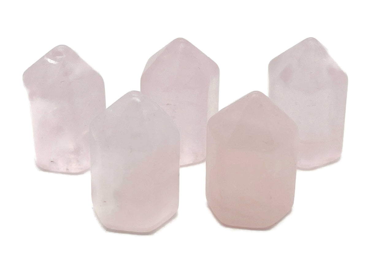 Round 25mm rose quartz gemstone from GemstoneGO, showcasing its soft pink color and smooth polished surface.