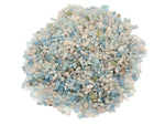 Aquamarine Morganite crystal chips in 2-6mm semi-tumbled stones, bulk gemstone from GemstoneGO, natural and vibrant mineral collection.