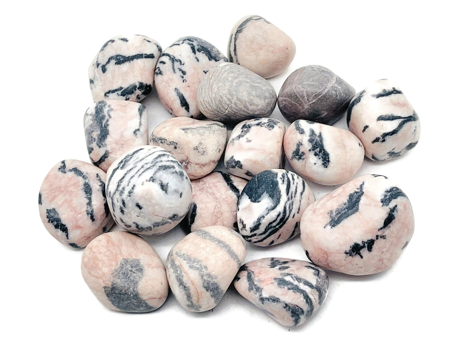 Pink Zebra Calcite Stone - TU1240