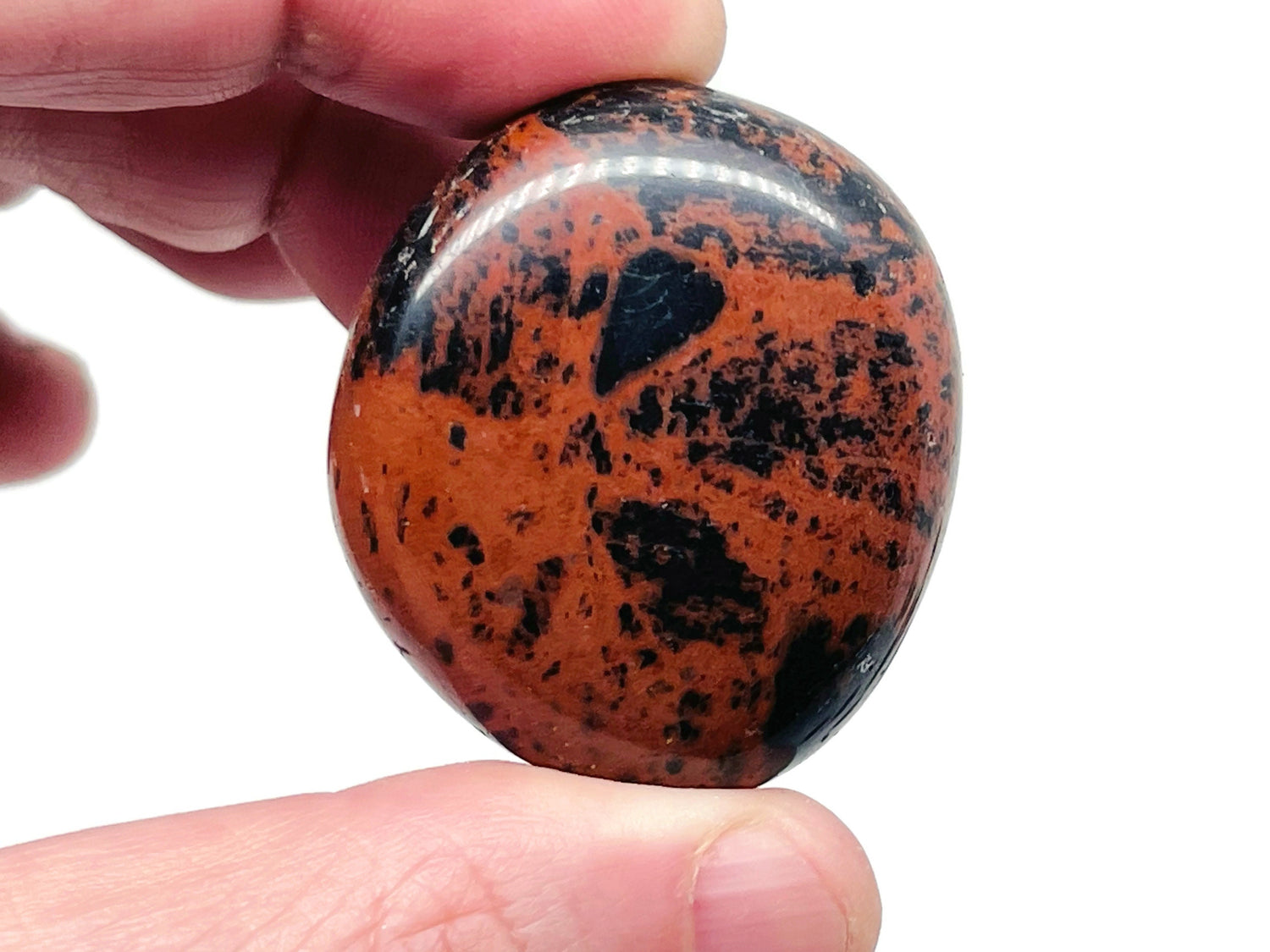 Pierre roulée d'obsidienne acajou - Pierre précieuse d'obsidienne acajou - Pierre de guérison - Pierre précieuse naturelle - TU1241