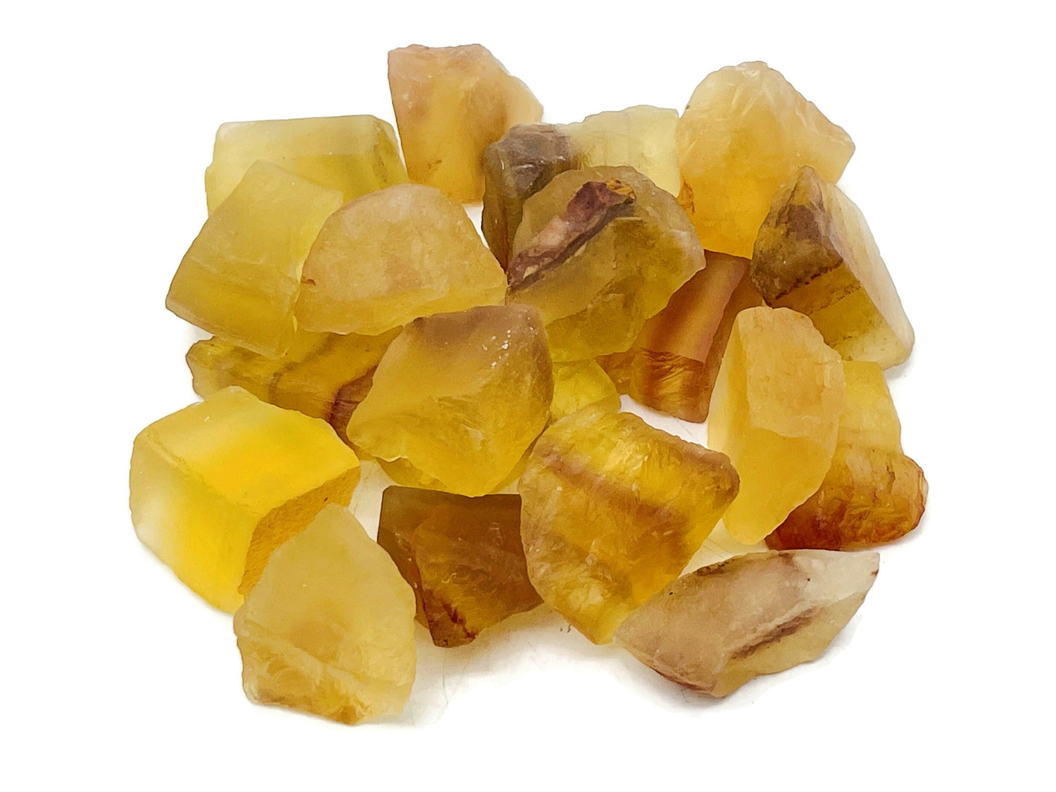 Pierre de fluorite jaune brute ?€? Pierre de cristal brute - Pierre précieuse - Cristal ?€? Pierre de guérison ?€? RA1064